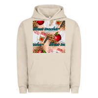 Pigment French Oak Best Teacher Seamless Pattern Urban Hoodie - BundleAndBundleShop