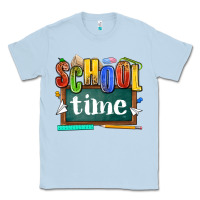 Dusty Blue school time Classic Tee - NancyCooperArtShop