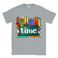 Heather Grey school time Classic Tee - NancyCooperArtShop
