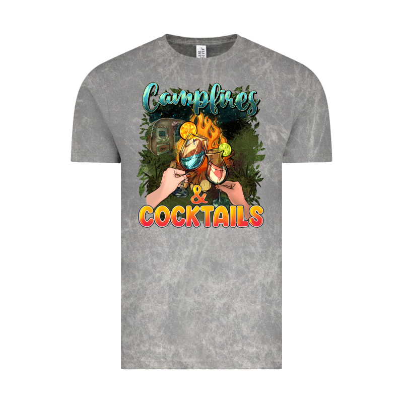 Campfirescocktails Vintage Tee by NancyCooperArtShop | Teevron