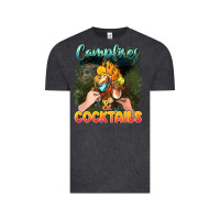 Vintage Black campfirescocktails Vintage Tee - NancyCooperArtShop