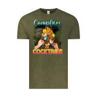 Vintage Olive campfirescocktails Vintage Tee - NancyCooperArtShop
