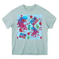 Arona summer and octopus seamless pattern Heavy Core Tee - BundleAndBundleShop