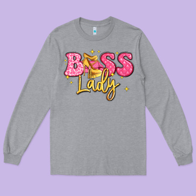 Boss Lady Long Sleeve Tee Designed By Lillyallendesigns