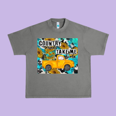 Country Roads Take Me Home Urban Heavy Tee Designed By Maliassmallbusiness