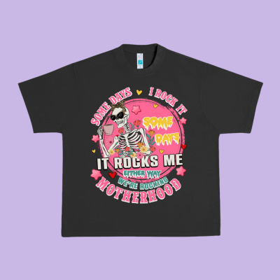 Funny Motherhood Urban Heavy Tee Designed By Jahusdesignshop