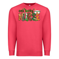 Cardinal One lucky Nurse with elements St. Patricks Day Premium Sweatshirt - HowdyJamesFarm