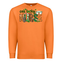 Carrot One lucky Nurse with elements St. Patricks Day Premium Sweatshirt - HowdyJamesFarm