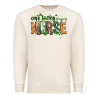 Sandshell One lucky Nurse with elements St. Patricks Day Premium Sweatshirt - HowdyJamesFarm