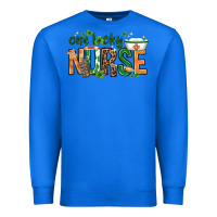 True Royal One lucky Nurse with elements St. Patricks Day Premium Sweatshirt - HowdyJamesFarm