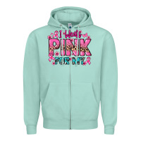 Seafoam I wear pink for my custom name Cancer Awareness Zipper Hoodie - HowdyJamesFarm