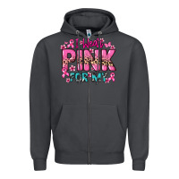 Smoke I wear pink for my custom name Cancer Awareness Zipper Hoodie - HowdyJamesFarm