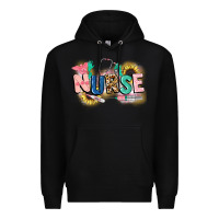Black nurse Premium Hoodie - CowGirlArtShop