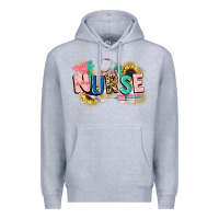 Heather Grey nurse Premium Hoodie - CowGirlArtShop