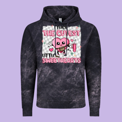 I Teach The Cutest Little Sweethearts Vintage Hoodie Designed By Maliassmallbusiness