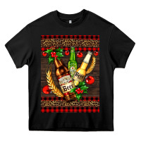 Black beer bottles with mistletoe Heavy Core Tee - AdoDesignShop