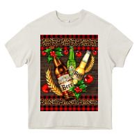 Cream beer bottles with mistletoe Heavy Core Tee - AdoDesignShop