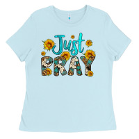 Baby Blue just pray Ladies Tee - Artiststas