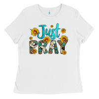 White just pray Ladies Tee - Artiststas