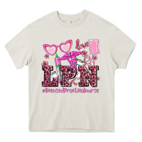 Cream valentines day lpn licensed practical nurse Heavy Core Tee - AdoDesignShop