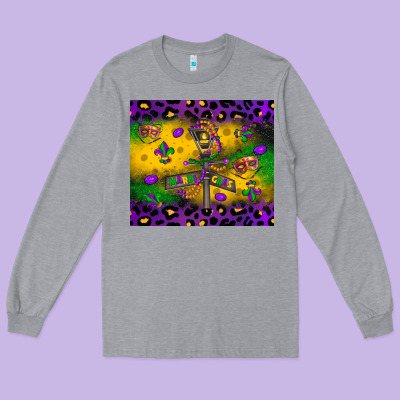 Mardi Gras Street Lights Long Sleeve Tee Designed By Lillyallendesigns