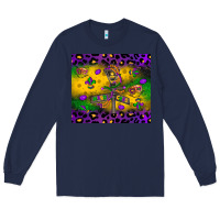 Navy mardi gras street lights Long Sleeve Tee - LillyAllenDesigns