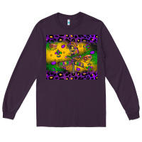 Plum mardi gras street lights Long Sleeve Tee - LillyAllenDesigns