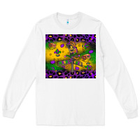White mardi gras street lights Long Sleeve Tee - LillyAllenDesigns