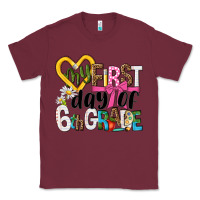 Burgundy my first day of 6th grade Classic Tee - NancyCooperArtShop