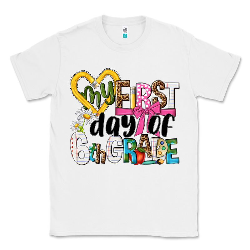 My First Day Of 6th Grade Classic Tee by NancyCooperArtShop | Teevron
