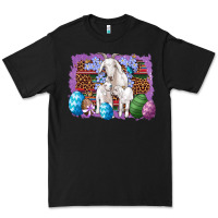 Black goat family eggs flowers leopard serape glitter Premium Tee - Artiststas