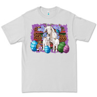 Dove Grey goat family eggs flowers leopard serape glitter Premium Tee - Artiststas