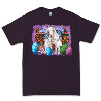 Plum goat family eggs flowers leopard serape glitter Premium Tee - Artiststas