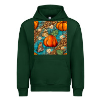 Forest Green pumpkin and butterfly seamless pattern Urban Hoodie - BundleAndBundleShop