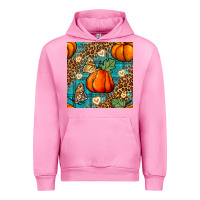 Fuchsia Pink pumpkin and butterfly seamless pattern Urban Hoodie - BundleAndBundleShop