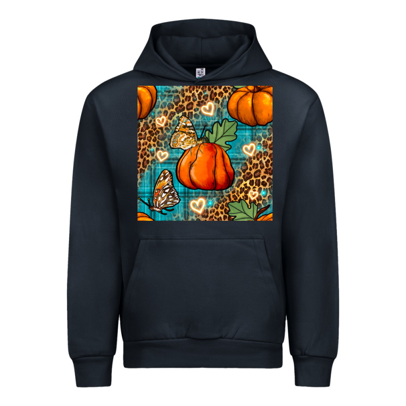 Pumpkin And Butterfly Seamless Pattern Urban Hoodie by BundleAndBundleShop | Teevron
