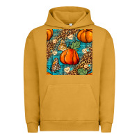 Pigment Peanut Butter pumpkin and butterfly seamless pattern Urban Hoodie - BundleAndBundleShop