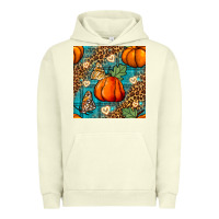 Pigment Pistachio pumpkin and butterfly seamless pattern Urban Hoodie - BundleAndBundleShop