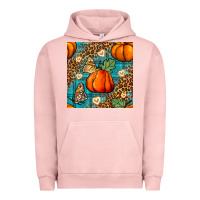Pigment Salmon pumpkin and butterfly seamless pattern Urban Hoodie - BundleAndBundleShop