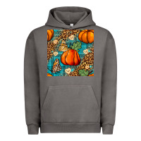 Pigment Tornado pumpkin and butterfly seamless pattern Urban Hoodie - BundleAndBundleShop