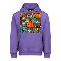 Tulip pumpkin and butterfly seamless pattern Urban Hoodie - BundleAndBundleShop