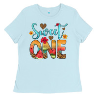Baby Blue sweet one watermelon Ladies Tee - Artiststas