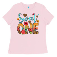 Bubblegum Pink sweet one watermelon Ladies Tee - Artiststas