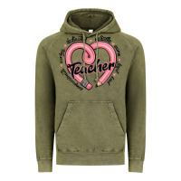 Vintage Olive valentine's day pencil heart teacher quotes Vintage Hoodie - MaliasSmallBusiness