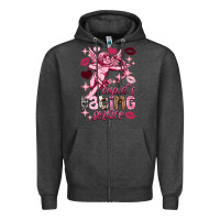 Charcoal Heather Cupid's dating service Valentine's Day Zipper Hoodie - HowdyJamesFarm