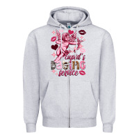 Heather Grey Cupid's dating service Valentine's Day Zipper Hoodie - HowdyJamesFarm