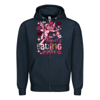 Navy Cupid's dating service Valentine's Day Zipper Hoodie - HowdyJamesFarm