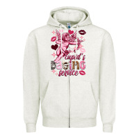 Oatmeal Heather Cupid's dating service Valentine's Day Zipper Hoodie - HowdyJamesFarm