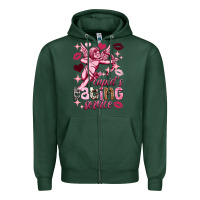 Sports Green Cupid's dating service Valentine's Day Zipper Hoodie - HowdyJamesFarm
