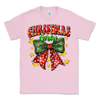 Bubblegum Pink festive holiday bow design Classic Tee - CowhideDigitalArt